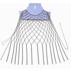 Claire’s Rhinestone Chain Overlay Tank Top